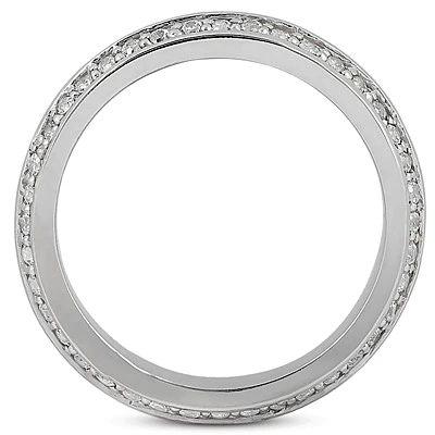 Platinum Diamond Eternity Band 0.80ct 4.3mm 3 Platinum Diamond Eternity Band 0.80ct 4.3mm - Image 3