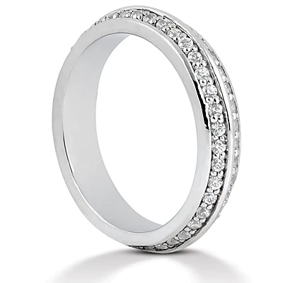 Platinum Diamond Eternity Band 0.80ct 4.3mm 2 Platinum Diamond Eternity Band 0.80ct 4.3mm - Image 2