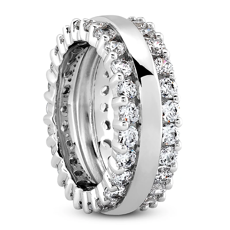 Platinum Diamond Eternity Band 1.86ct 2 Platinum Diamond Eternity Band 1.86ct - Image 2
