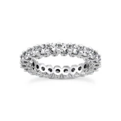 Platinum Diamond Eternity Band 3.20ct 4.3mm