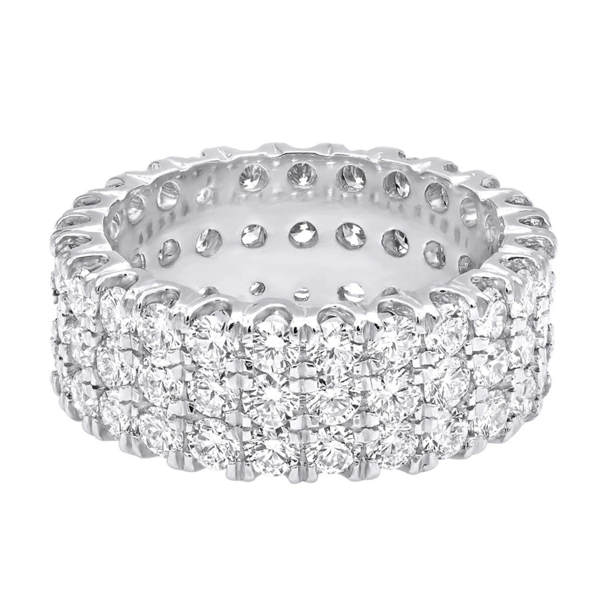 Platinum Diamond Eternity Band 4.83ct 2 Platinum Diamond Eternity Band 4.83ct - Image 2