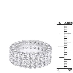 Platinum Diamond Eternity Band 4.83ct 7 Platinum Diamond Eternity Band 4.83ct -Luxurman platinum diamond eternity band 483ct p 30469 rulerwh