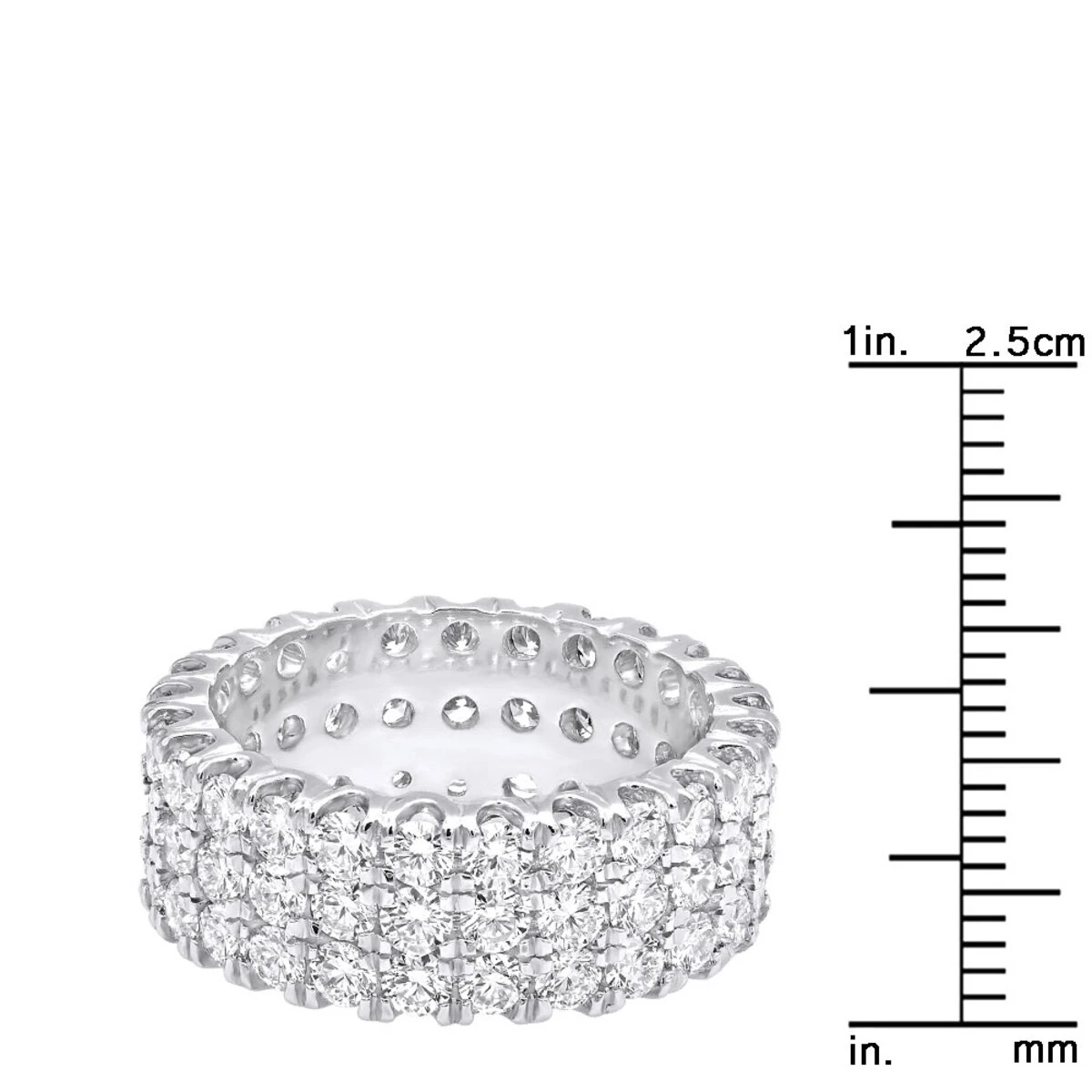 Platinum Diamond Eternity Band 4.83ct 4 Platinum Diamond Eternity Band 4.83ct - Image 4