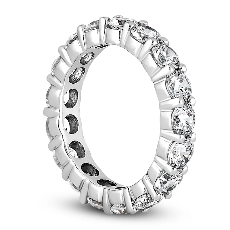Platinum Diamond Eternity Band 5.85ct 2 Platinum Diamond Eternity Band 5.85ct - Image 2