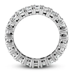 Platinum Diamond Eternity Ring 3.74ct -Luxurman platinum diamond eternity ring 374ct p 30422 additional white