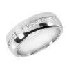 Platinum Diamond Men's Wedding Ring 1.20ct