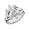Platinum Diamond Right Hand Ring 0.70ct