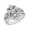 Platinum Diamond Right Hand Ring 0.73ct