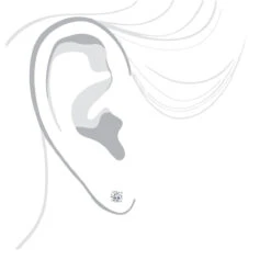 Platinum Diamond Studs Earrings 1ct -Luxurman platinum diamond studs earrings 1ct bod