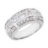 Platinum Ladies Diamond Ring 1.24ct 8.9mm