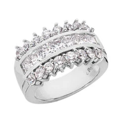 Platinum Ladies Diamond Ring 2.31ct 11.8mm