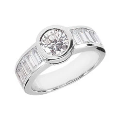 Platinum Ladies Diamond Ring 2.68ct