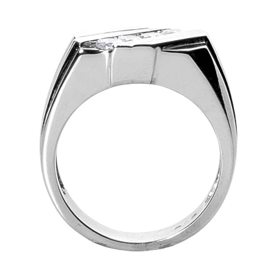 Platinum Men's Diamond Ring 0.51ct 2 Platinum Men's Diamond Ring 0.51ct - Image 2