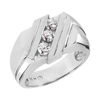 Platinum Men's Diamond Ring 0.51ct 1 Platinum Men's Diamond Ring 0.51ct