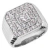 Platinum Men's Diamond Ring 2.10ct