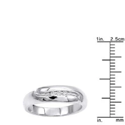Platinum Men's Diamond Wedding Ring 0.09ct -Luxurman platinum mens diamond wedding ring 009ct p 31116 rulerwh
