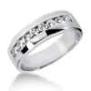Platinum Men's Diamond Wedding Ring 0.56ct 5.8mm