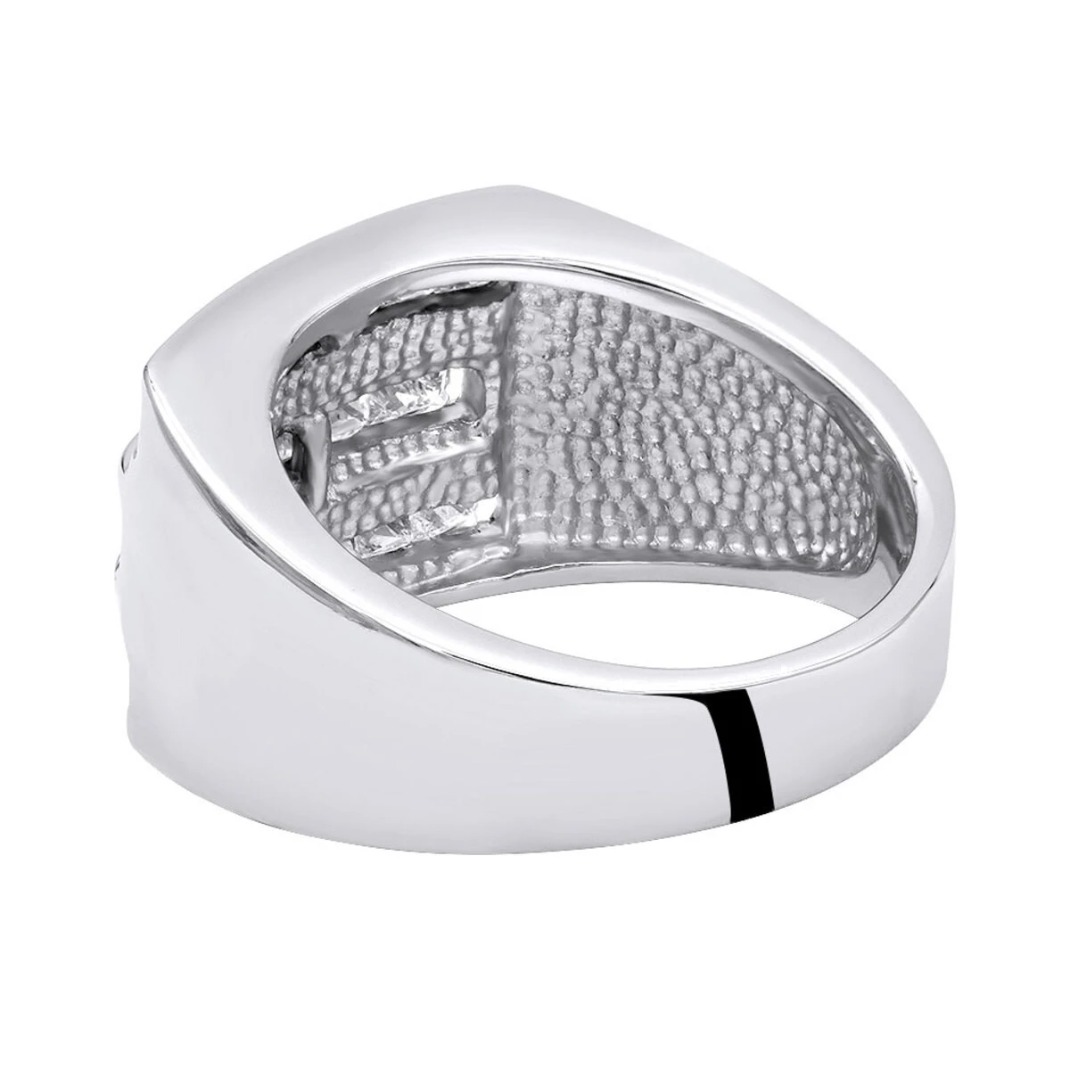Platinum Men's Princess Diamonds Ring 2.62ct 3 Platinum Men's Princess Diamonds Ring 2.62ct - Image 3