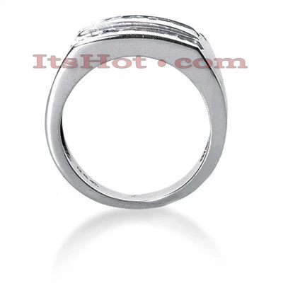 Platinum Men's Princess Diamonds Ring 2.62ct 1 Platinum Men's Princess Diamonds Ring 2.62ct