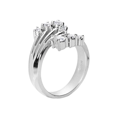 Platinum Right Hand Diamond Ladies Ring 0.42ct 16.3mm 2 Platinum Right Hand Diamond Ladies Ring 0.42ct 16.3mm - Image 2
