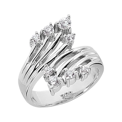 Platinum Right Hand Diamond Ladies Ring 0.42ct 16.3mm 1 Platinum Right Hand Diamond Ladies Ring 0.42ct 16.3mm