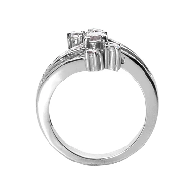 Platinum Right Hand Diamond Ladies Ring 0.79ct 2 Platinum Right Hand Diamond Ladies Ring 0.79ct - Image 2