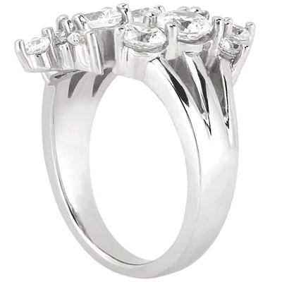 Platinum Right Hand Ladies Diamond Ring 1ct 4.3mm 2 Platinum Right Hand Ladies Diamond Ring 1ct 4.3mm - Image 2