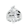 Platinum Round Diamond Ladies Ring 0.50ct 16.8mm