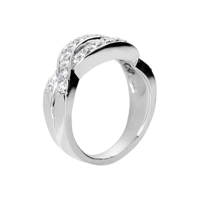 Platinum Round Diamond Ladies Ring 0.66ct 8.5mm 2 Platinum Round Diamond Ladies Ring 0.66ct 8.5mm - Image 2