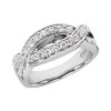 Platinum Round Diamond Ladies Ring 0.66ct 8.5mm