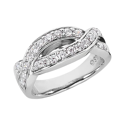 Platinum Round Diamond Ladies Ring 0.66ct 8.5mm 1 Platinum Round Diamond Ladies Ring 0.66ct 8.5mm