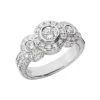 Thin Platinum Round Diamond Ladies Ring 0.86ct