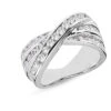Platinum Round Diamond Ladies Ring 1.19ct