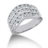 Platinum Round Diamond Ladies Ring 1.32ct