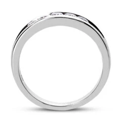 Platinum Round Diamond Men's Wedding Ring 0.35ct -Luxurman platinum round diamond mens wedding ring 035ct p 31182 additional white