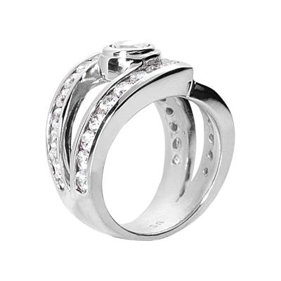 Platinum Women's Diamond Ring 2.81ct 2 Platinum Women's Diamond Ring 2.81ct - Image 2