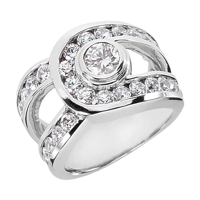 Platinum Women's Diamond Ring 2.81ct 1 Platinum Women's Diamond Ring 2.81ct
