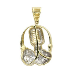 10K Yellow Gold Genuine Diamond Microphone & Headphones Pendant 1ct DJ Charm 11 10K Yellow Gold Genuine Diamond Microphone & Headphones Pendant 1ct DJ Charm -Luxurman real 10k gold genuine diamond microphone headphones pendant 1ct dj charm backye