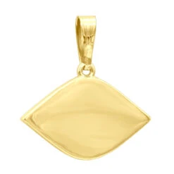 14K Yellow Gold White Black Diamond & Sapphire Evil Eye Pendant Enamel Charm -Luxurman real 14k gold white black diamond sapphire evil eye pendant enamel charm 018020 backye