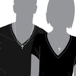 Real Diamond Cross Necklace 14K White Gold 2.5 Carat Cross Pendant -Luxurman real diamond cross necklace 14k gold 25 carat cross pendant 000810 bodwh