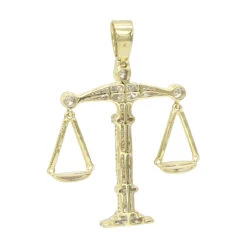 10K Yellow Gold Diamond Libra Pendant 1.1ct By Luxurman 9 10K Yellow Gold Diamond Libra Pendant 1.1ct By Luxurman -Luxurman real gold zodiac jewelry 10k gold diamond libra pendant 11ct by luxurman backye