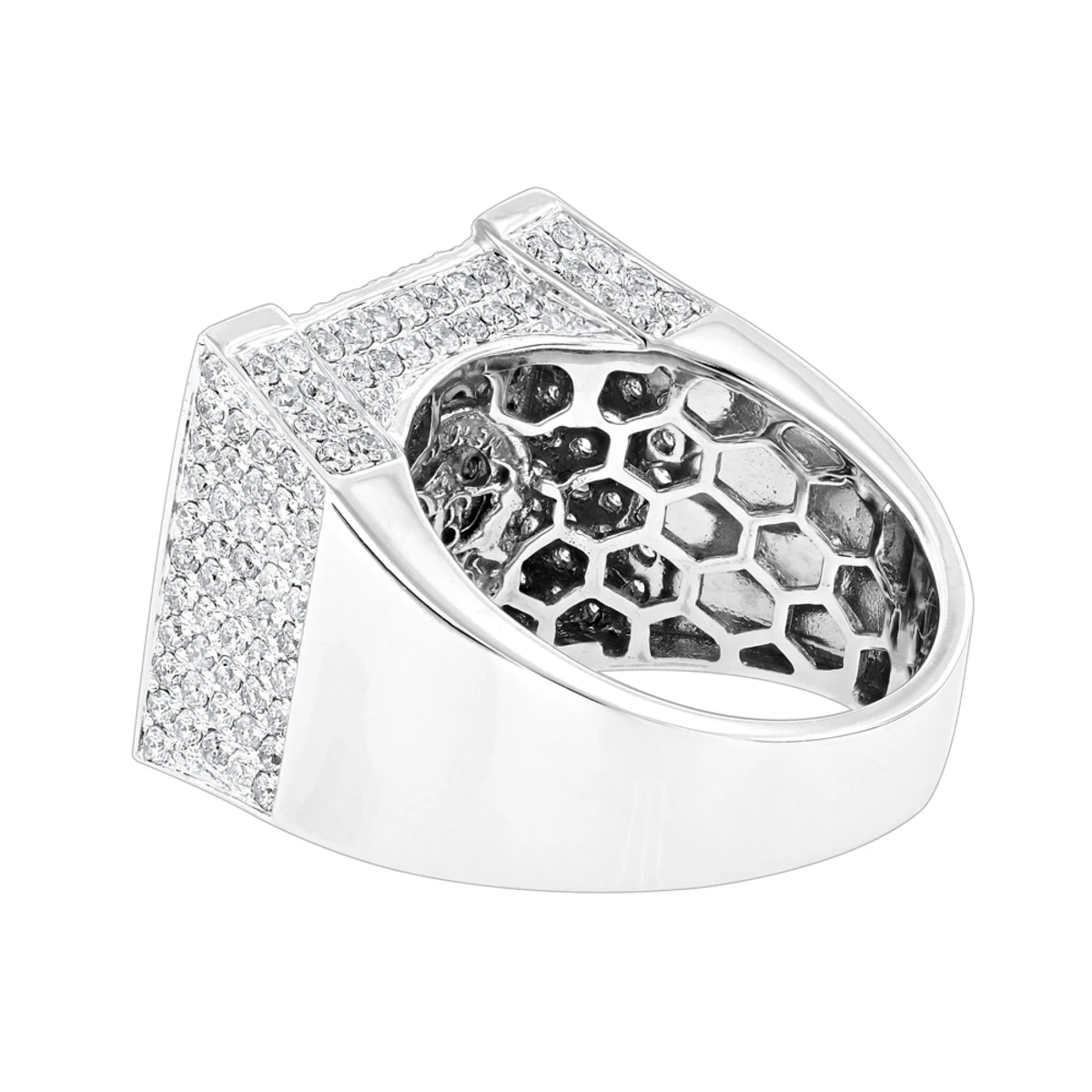 Real Hip Hop Diamond Ring For Men 4.35ct 3 Real Hip Hop Diamond Ring For Men 4.35ct - Image 3