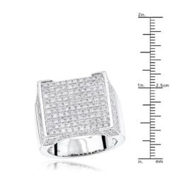 Real Hip Hop Diamond Ring For Men 4.35ct 8 Real Hip Hop Diamond Ring For Men 4.35ct -Luxurman real hip hop diamond ring 435ct p 40581 rulerwh