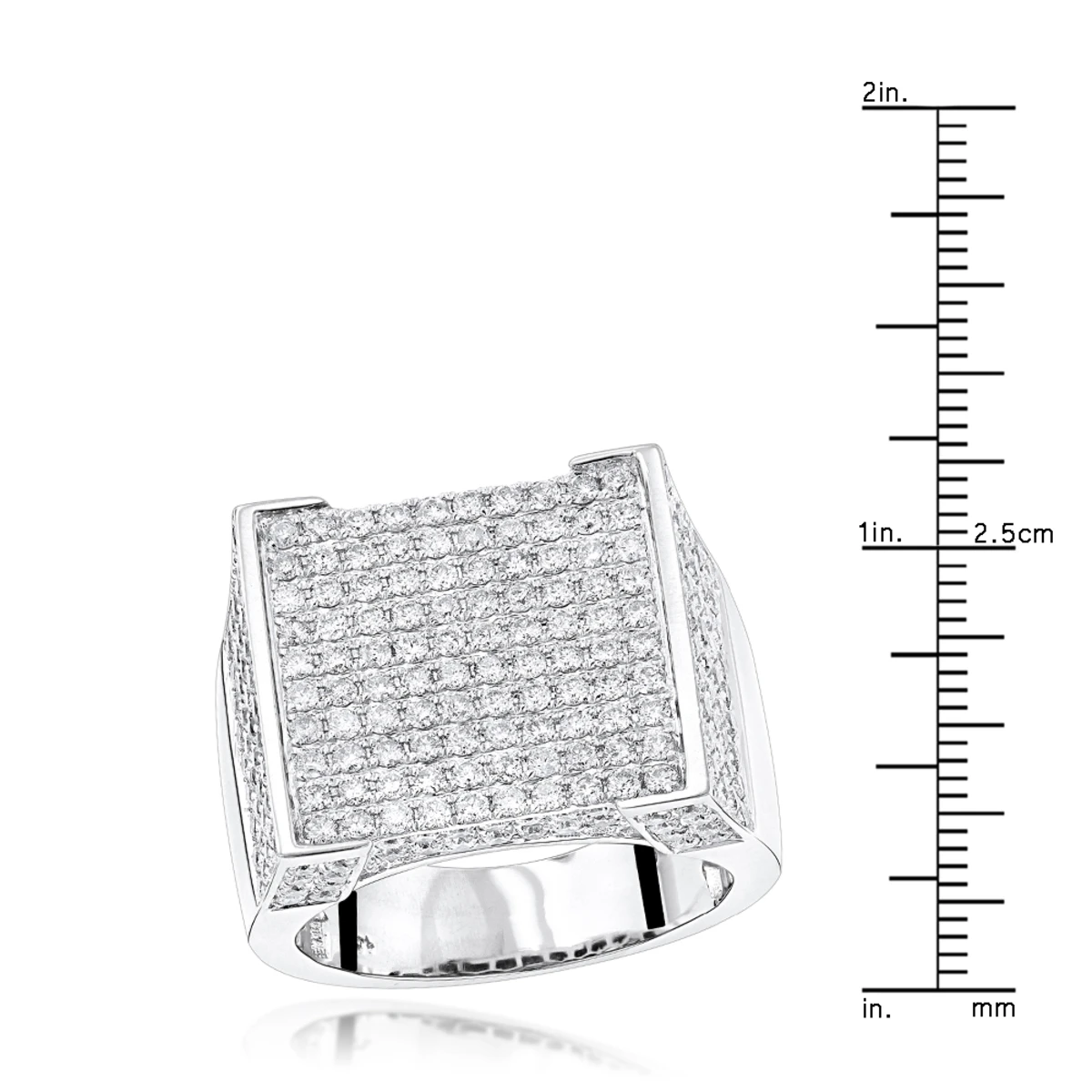 Real Hip Hop Diamond Ring For Men 4.35ct 4 Real Hip Hop Diamond Ring For Men 4.35ct - Image 4