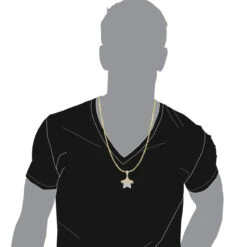 14K Yellow Gold Hip Hop Iced Out Diamond Drip Star Pendant For Men 3 Carat 10 14K Yellow Gold Hip Hop Iced Out Diamond Drip Star Pendant For Men 3 Carat -Luxurman real hip hop jewelry iced out diamond drip star pendant for men 3 carat 14k gold 803181 bodye