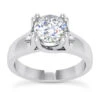 Round Diamond Platinum Engagement Ring 1ct 3.81mm