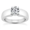 Round Diamond Platinum Engagement Ring 1ct 4.65mm