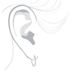 Small Hoops 14K White Gold Round Diamond Hoop Earrings 0.53 -Luxurman small hoops 14k gold round diamond hoop earrings 053 p 6909 bodwh