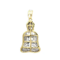 10K White Gold Real Diamond Buddha Pendant 1/2ct By Luxurman 9 10K White Gold Real Diamond Buddha Pendant 1/2ct By Luxurman -Luxurman solid 10k gold diamond buddha pendant 12ct by luxurman backye
