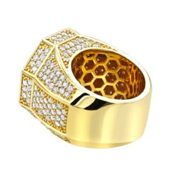 14K Yellow Gold Statement Men's Diamond Ring 7ct By Luxurman 9 14K Yellow Gold Statement Men's Diamond Ring 7ct By Luxurman -Luxurman statement jewelry 14k gold mens diamond ring 7ct by luxurman backye